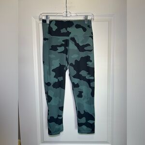 All in Motion Green and Black Patterned Leggings